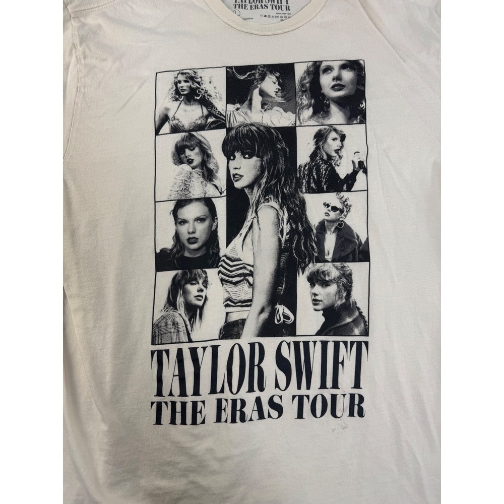 Taylor Swift The Eras Tour Graphic T Shirt Beige Large Cotton - Picture 7 of 8